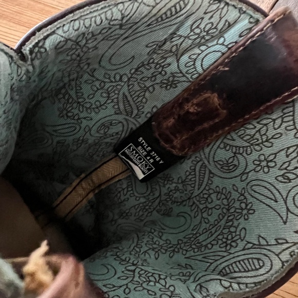 Smoky Mountain Girls Leather Boots Sz 4 - Picture 8 of 13